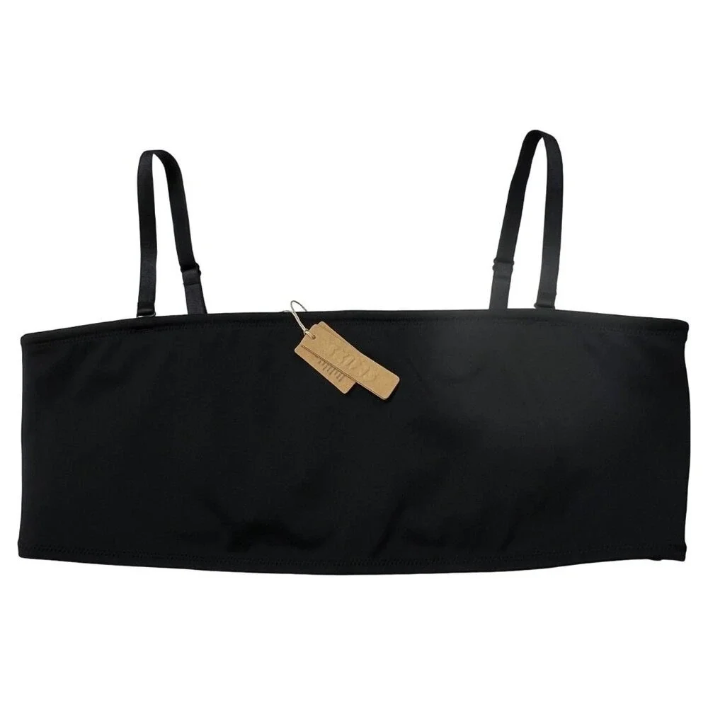 SKIMS‎ Shaping Swim Bandeau Top Onyx Womens 3X